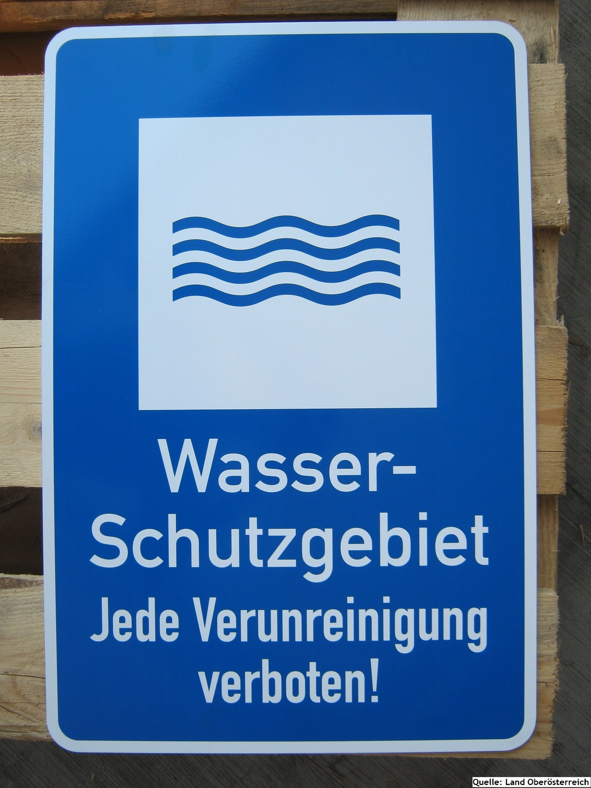 Wasserschutzgebiettafel