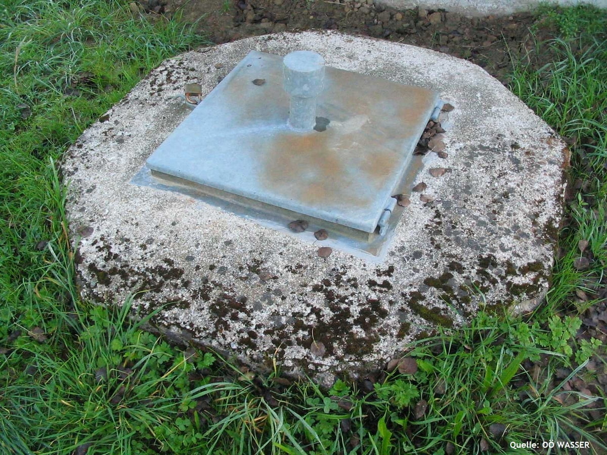 Schlechter Zustand eines Brunnen